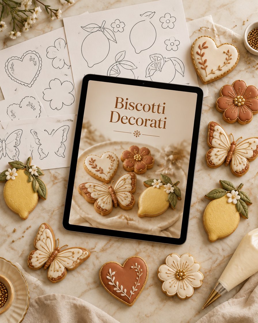 Biscotti Decorati – Il Metodo Completo con sagome e biscotti decorati